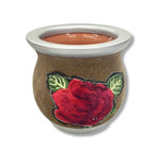 MATE CERÁMICA CUERO BORDADO