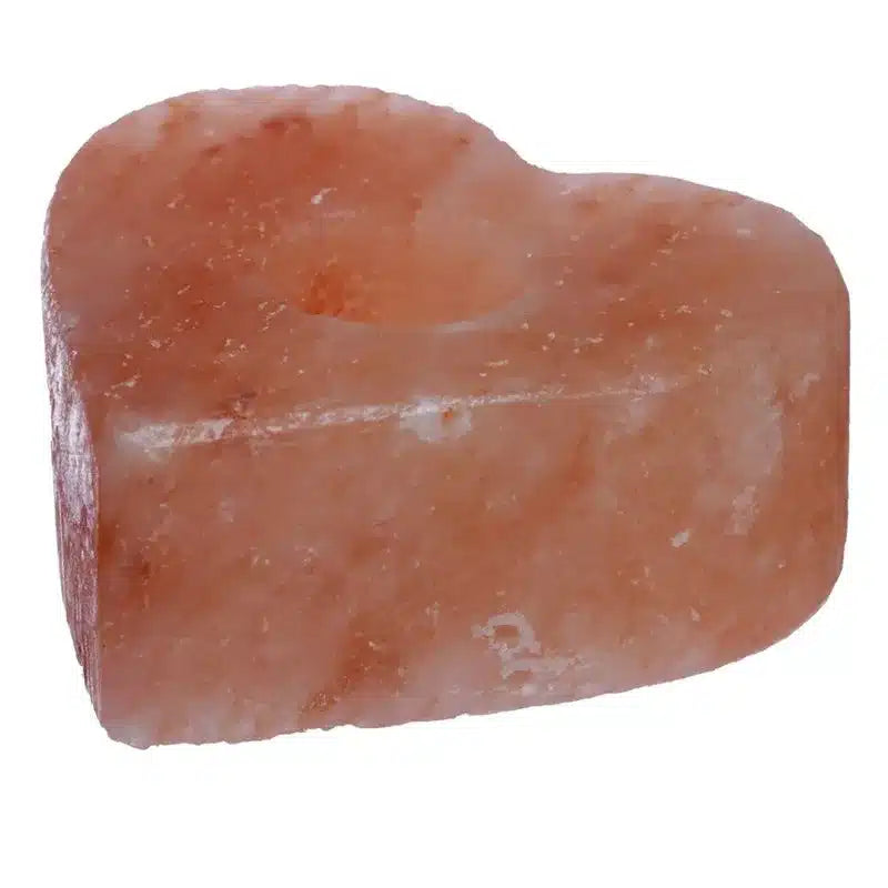 Porta velas de sal corazón / estrella 13cm