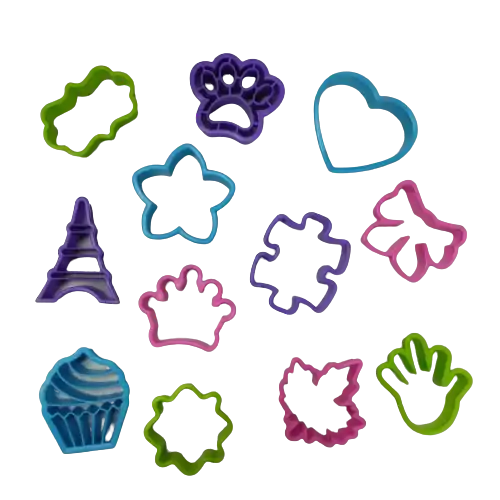 MOLDE 12 GALLETITAS COLORES