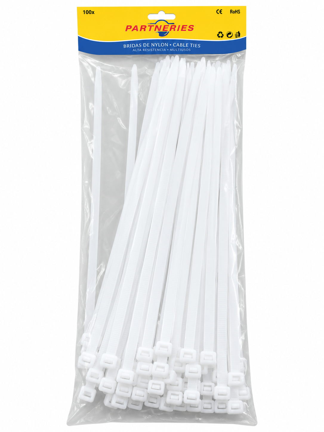 Suncho Blanco 7 mm x 100 Unidades ZD-7350