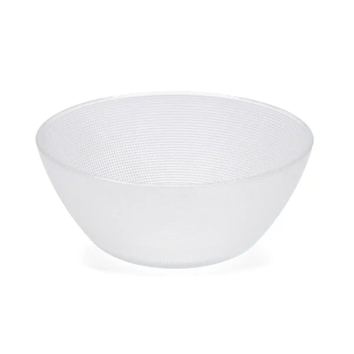 BOWL DE VIDRIO CON TEXTURA DE PUNTITOS