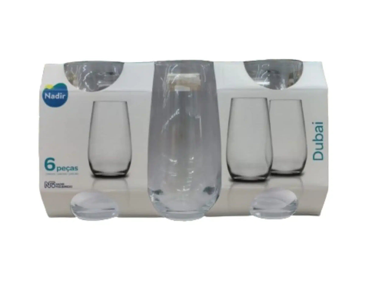 VASO DE REFRESCO 500 ML DUBAI BLÍSTER X 6