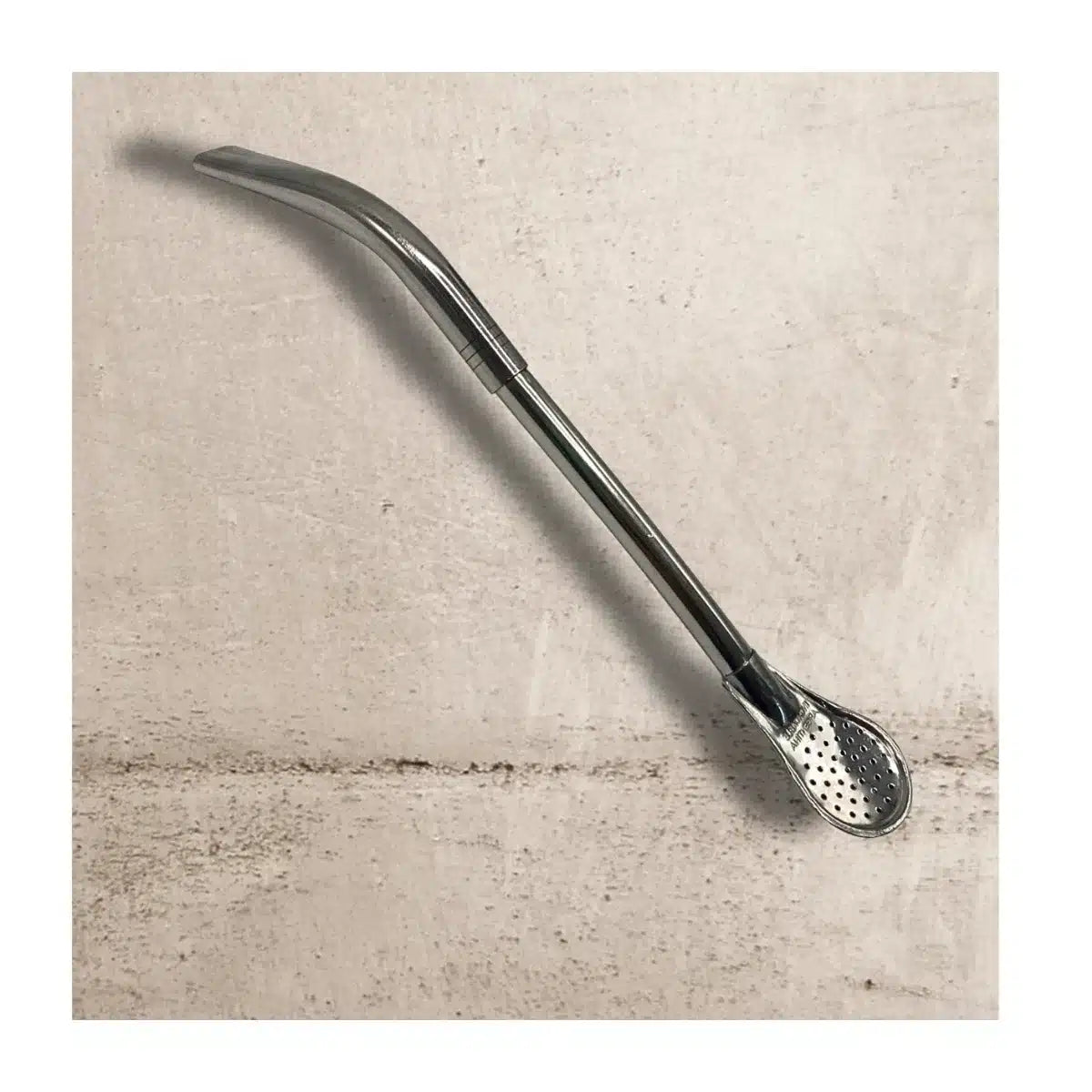 BOMBILLA ACERO INOX GRABADA PICO LORO