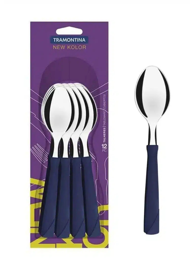CUCHARA DE SOPA X 12 NEW KOLOR TRAMONTINA