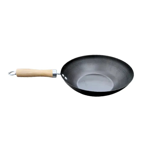 WOK 25 CM MANGO DE MADERA