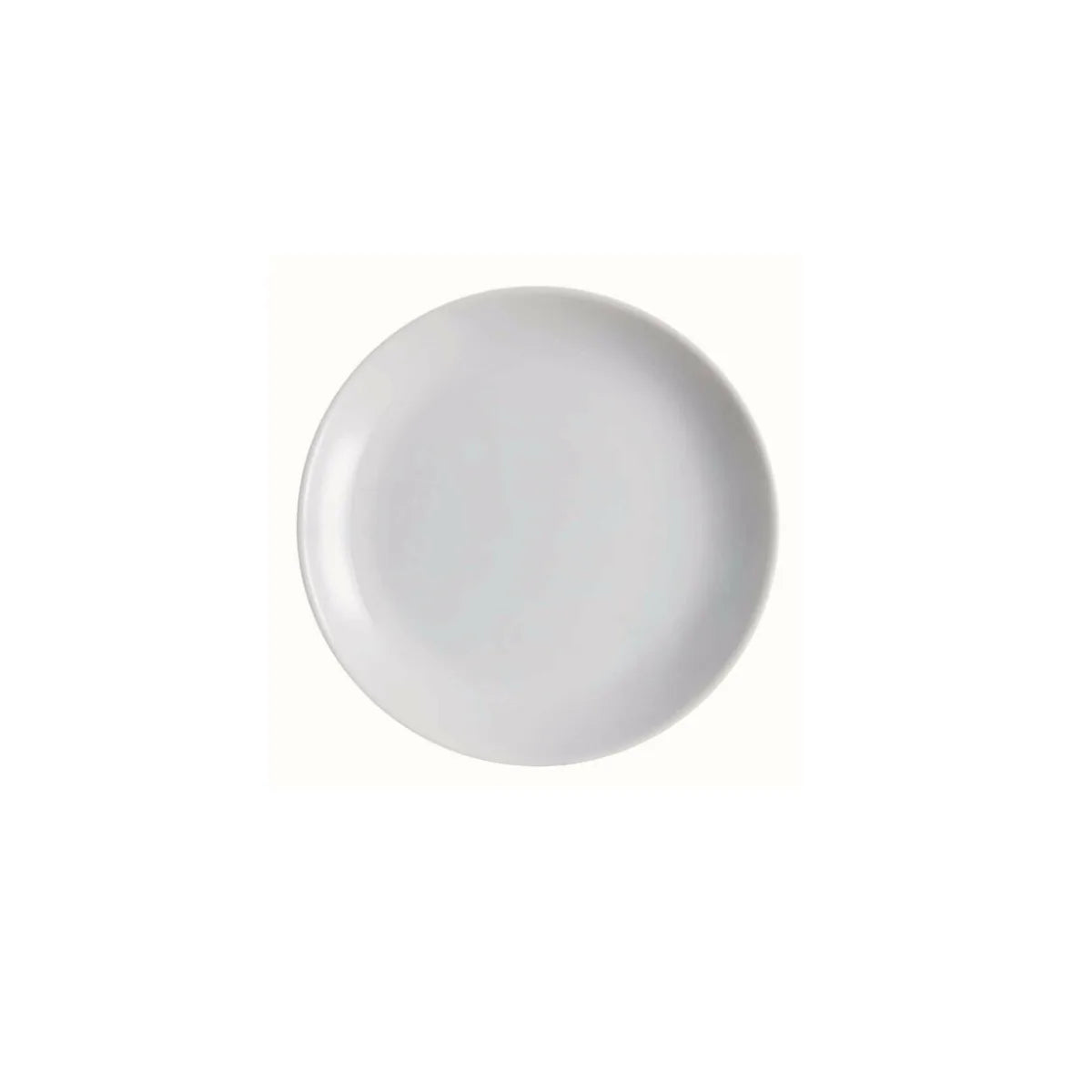 PLATO LLANO 25 CM DAWILI BLANCO VIDRIO