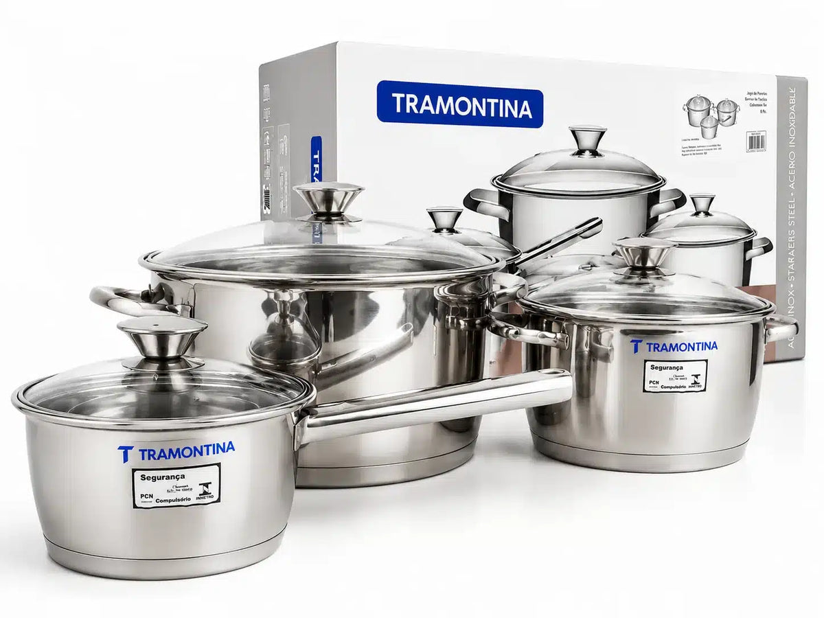 JUEGO DE BATERÍA ALEGRA 3 PCS TRAMONTINA