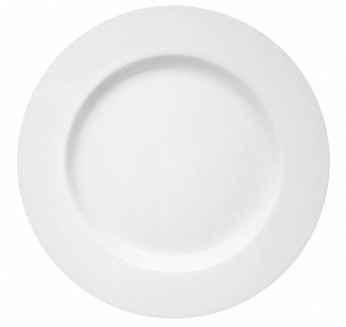 PLATO LLANO DE LOZA 27 CM BLANCO