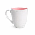TAZA BLANCA COLOR GUARDA PUNTEADA