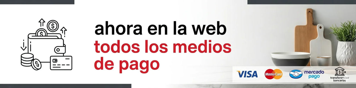 Ahora en la web todos los medios de pago