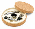 SET DE ACCESORIOS PARA VINO ESTUCHE CORCHO LUXE